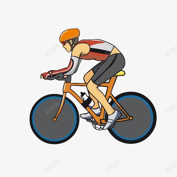 卡通人物骑行运动png免抠素材_新图网 https://ixintu.com PNG 侧视图 卡通人物 运动员 骑行运动