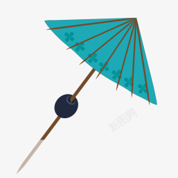 水果装饰伞矢量图素材
