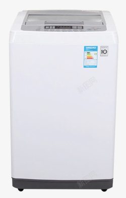 烤漆白全自动洗衣机高清图片