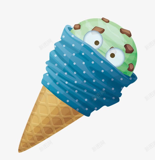 卡通甜筒png免抠素材_新图网 https://ixintu.com 冰淇淋 卡通甜筒 甜筒 零食