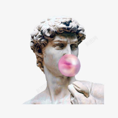吹气泡的雕像png免抠素材_新图网 https://ixintu.com 人物 吹气泡 矢量装饰 装饰 雕像