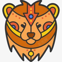 流体熊部落熊图标高清图片