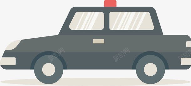 手绘汽车png免抠素材_新图网 https://ixintu.com 出租车 汽车 灰色 轿车