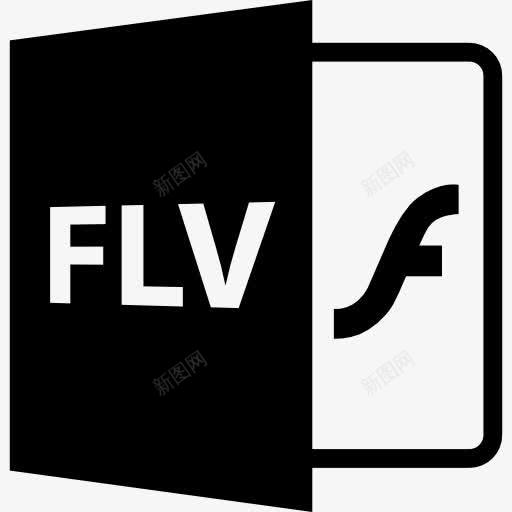 FLVFlash文件扩展接口符号图标png_新图网 https://ixintu.com FLV格式 Flash界面 文件 文件格式 文件的扩展名 格式