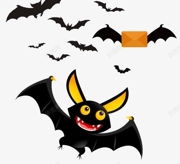 一群蝙蝠png免抠素材_新图网 https://ixintu.com 一群蝙蝠 微笑的蝙蝠 蝙蝠 黑色