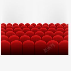 红色圆形座位素材