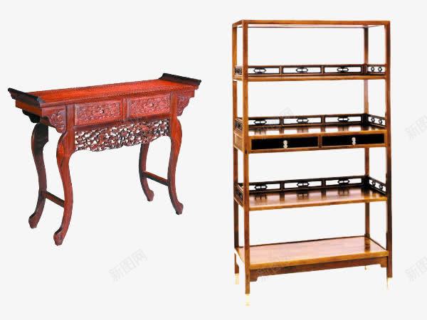 架子png免抠素材_新图网 https://ixintu.com 古典家具 木架 架子