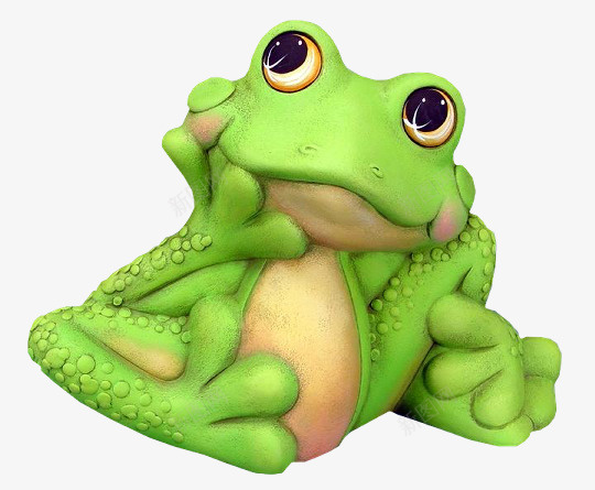 3D青蛙png免抠素材_新图网 https://ixintu.com 两栖动物 绿色动物 青蛙