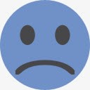 表情符号悲伤的GooglePlusicons图标图标