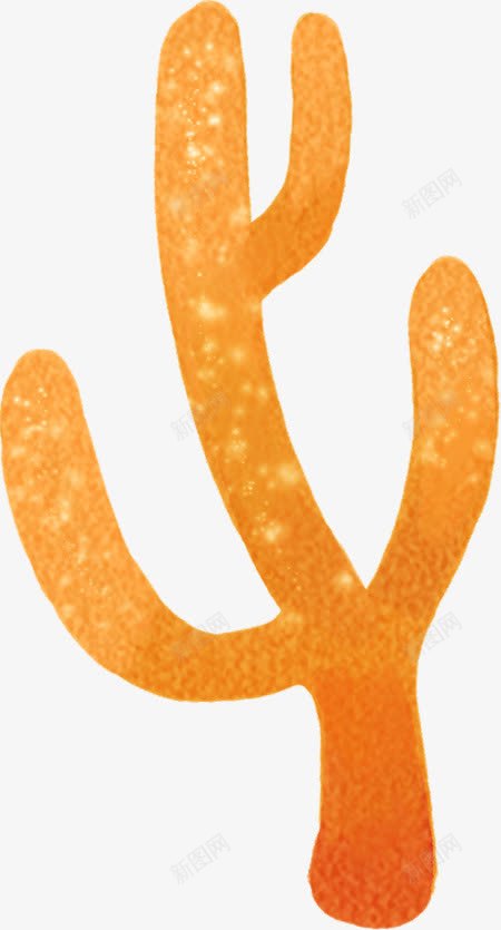 黄色植物仙人掌手绘png免抠素材_新图网 https://ixintu.com 仙人掌 植物 设计 黄色