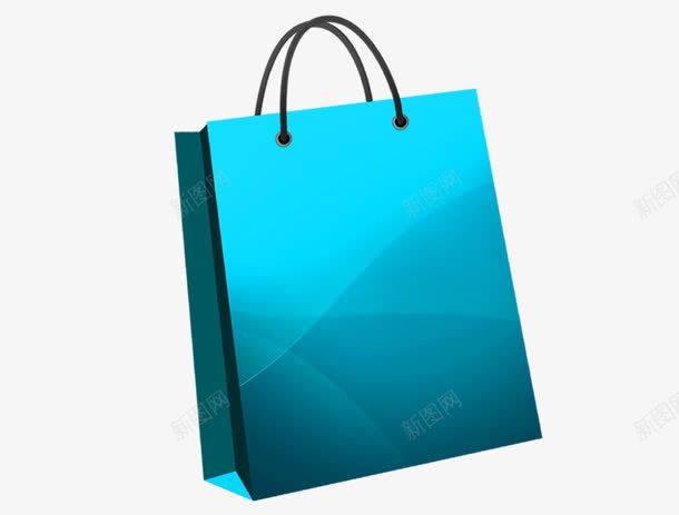 蓝色购物袋png免抠素材_新图网 https://ixintu.com 口袋 蓝色 袋子 购物 购物袋