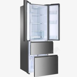 325升敞开的多门冰箱高清图片