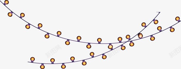 串灯元素png免抠素材_新图网 https://ixintu.com 串灯 元素 卡通 电灯