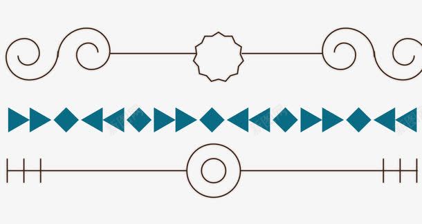 简约分割线条png免抠素材_新图网 https://ixintu.com 分割 分隔线条 简约 线条