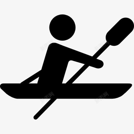 残奥会赛艇的剪影图标png_新图网 https://ixintu.com 剪影 多项运动 残奥会 赛艇 运动