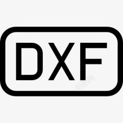 dxfDXF文件的圆角矩形字符界面图标高清图片