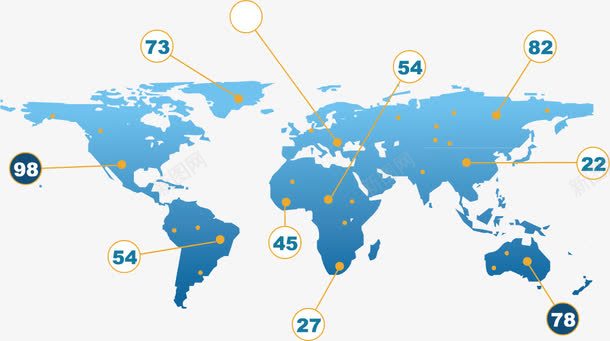 世界间地图png免抠素材_新图网 https://ixintu.com 地区分布 地图 蓝色