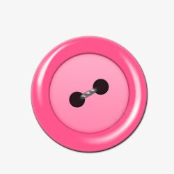 粉色圆形扣子素材