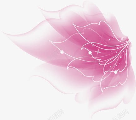 粉色半透明花朵海报png免抠素材_新图网 https://ixintu.com 海报 粉色 花朵 透明