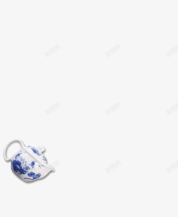 青花瓷茶壶png免抠素材_新图网 https://ixintu.com 茶具 茶壶 青花瓷