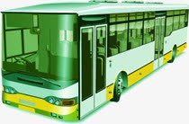 绿色公交车摄影png免抠素材_新图网 https://ixintu.com 公交车 摄影 绿色