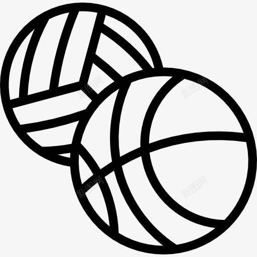 球图标png_新图网 https://ixintu.com 排球运动 玩 训练 运动