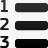列表号码线框单图标图标