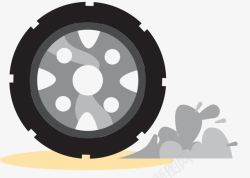 灰色车轮轮毂素材