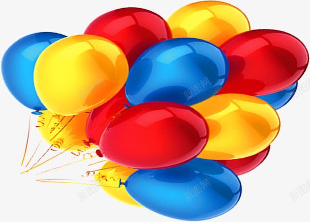 彩色创意气球节日png免抠素材_新图网 https://ixintu.com 创意 彩色 气球 节日