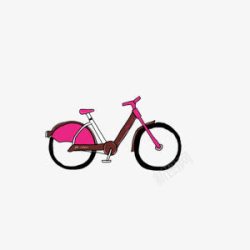 粉红单车自行车高清图片