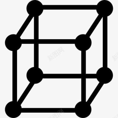 立方体分子图标图标
