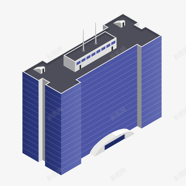 卡通立体办公大楼矢量图ai免抠素材_新图网 https://ixintu.com 办公大楼 卡通 立体 矢量图