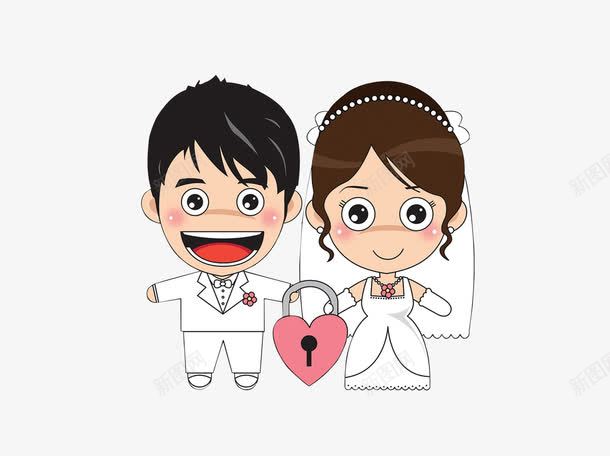 新婚同心锁png免抠素材_新图网 https://ixintu.com 同心锁 快乐 情侣物件 新婚 西式