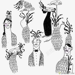 简单手绘吃素材