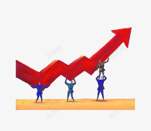 卡通小人红色向上的箭头png免抠素材_新图网 https://ixintu.com ppt 卡通 向上 小人 箭头 红色
