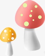 手绘彩色卡通蘑菇png免抠素材_新图网 https://ixintu.com 卡通 彩色 蘑菇