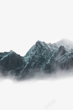 灞嬮闆白雪覆盖的山峰高清图片