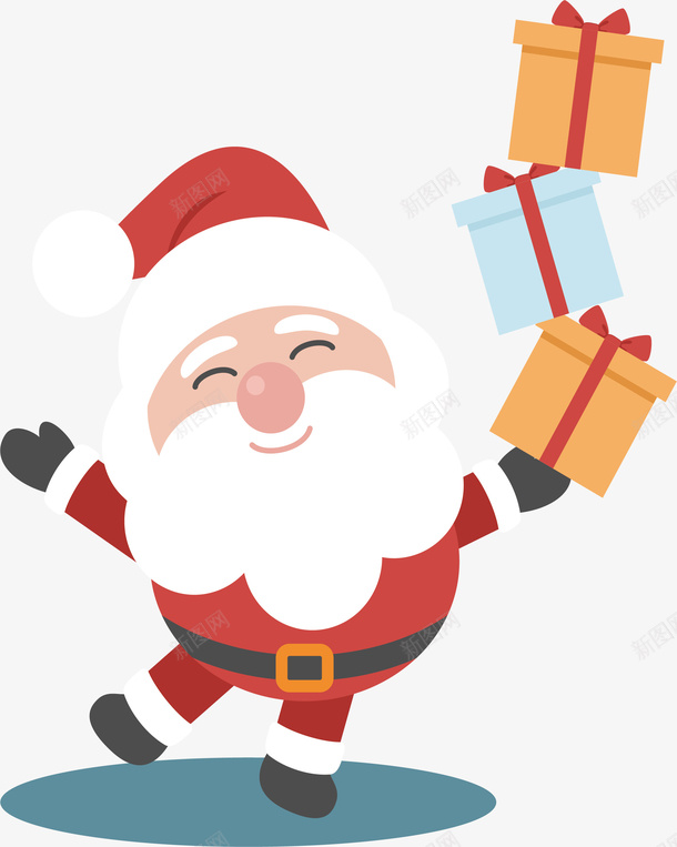 举着礼物的圣诞老人矢量图ai免抠素材_新图网 https://ixintu.com 举着礼物 圣诞快乐 圣诞礼物 圣诞老人 圣诞节 矢量png 矢量图