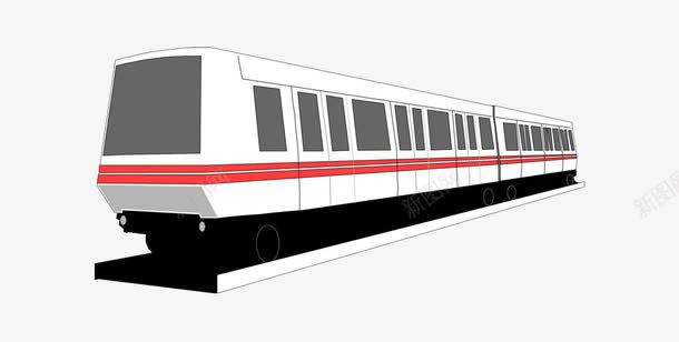 地铁图形png免抠素材_新图网 https://ixintu.com 地铁 地铁列车 红色 车厢