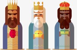 三个国王插画素材
