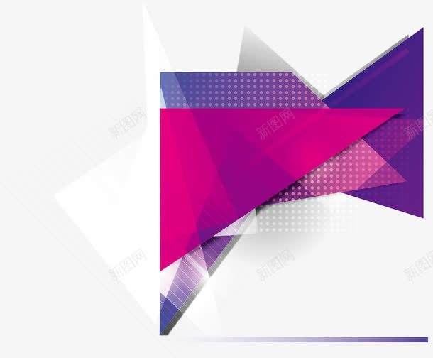 紫色几何装饰图案png免抠素材_新图网 https://ixintu.com png素材 免费png 几何 几何装饰图案 紫色三角形