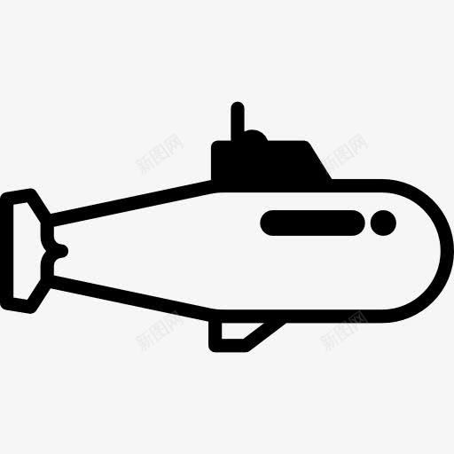 潜艇面临的权利图标png_新图网 https://ixintu.com 战争 武器 洋 海 运输