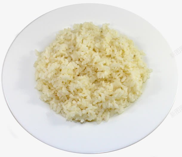 白色大盘子里的米饭png免抠素材_新图网 https://ixintu.com 五谷 大米 杂粮 稻米 米 米粒 米糠 米饭