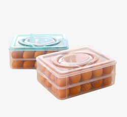 保鲜盒实物中型鸡蛋保鲜盒高清图片