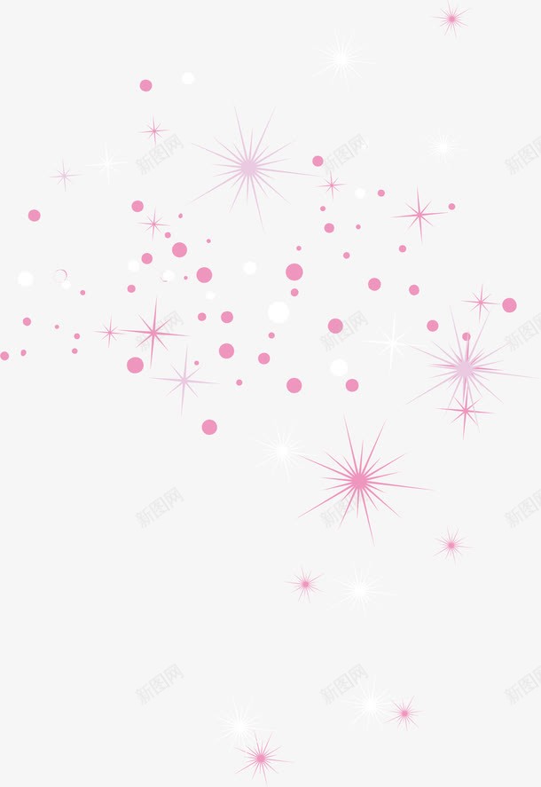粉色漂浮装饰png免抠素材_新图网 https://ixintu.com 手绘 漂浮 点点 粉色 装饰