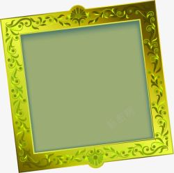 金色金属花纹边框素材