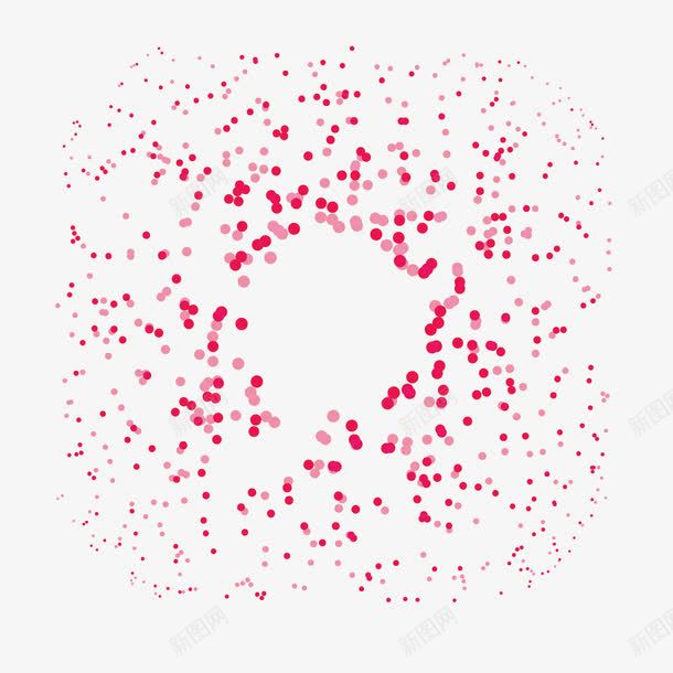 红色波点背景装饰矢量图eps免抠素材_新图网 https://ixintu.com 波点元素 红色背景 节日装饰 装饰图案 矢量图