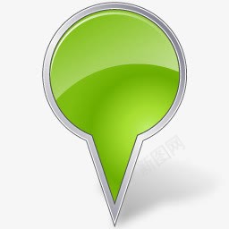 绿色的气泡标记图标png_新图网 https://ixintu.com 地图 地标