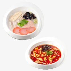 肥肠米线肥肠午餐肉火锅米线高清图片