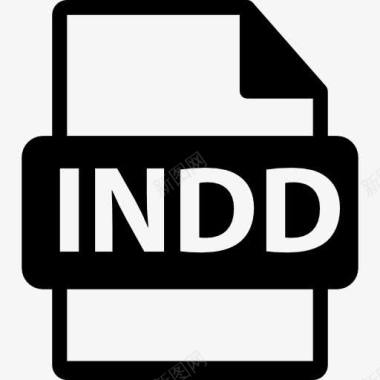 INDD文件格式符号图标图标